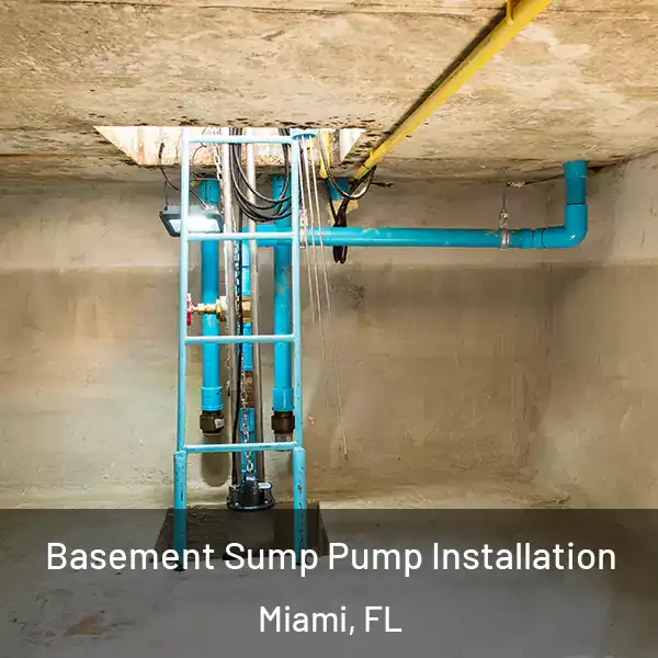  Basement Sump Pump Installation Miami, FL