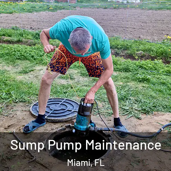  Sump Pump Maintenance Miami, FL